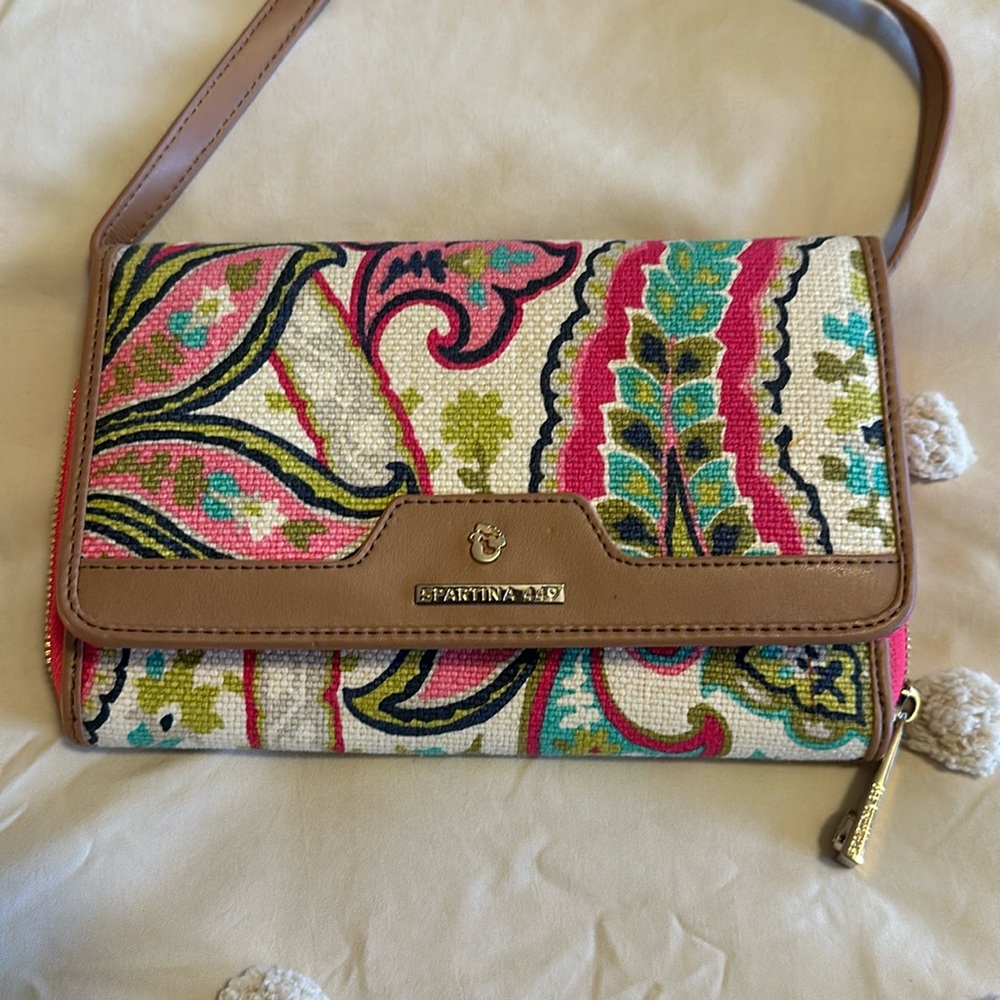 Bright Spartina 449 Paisley Wallet/Crossbody